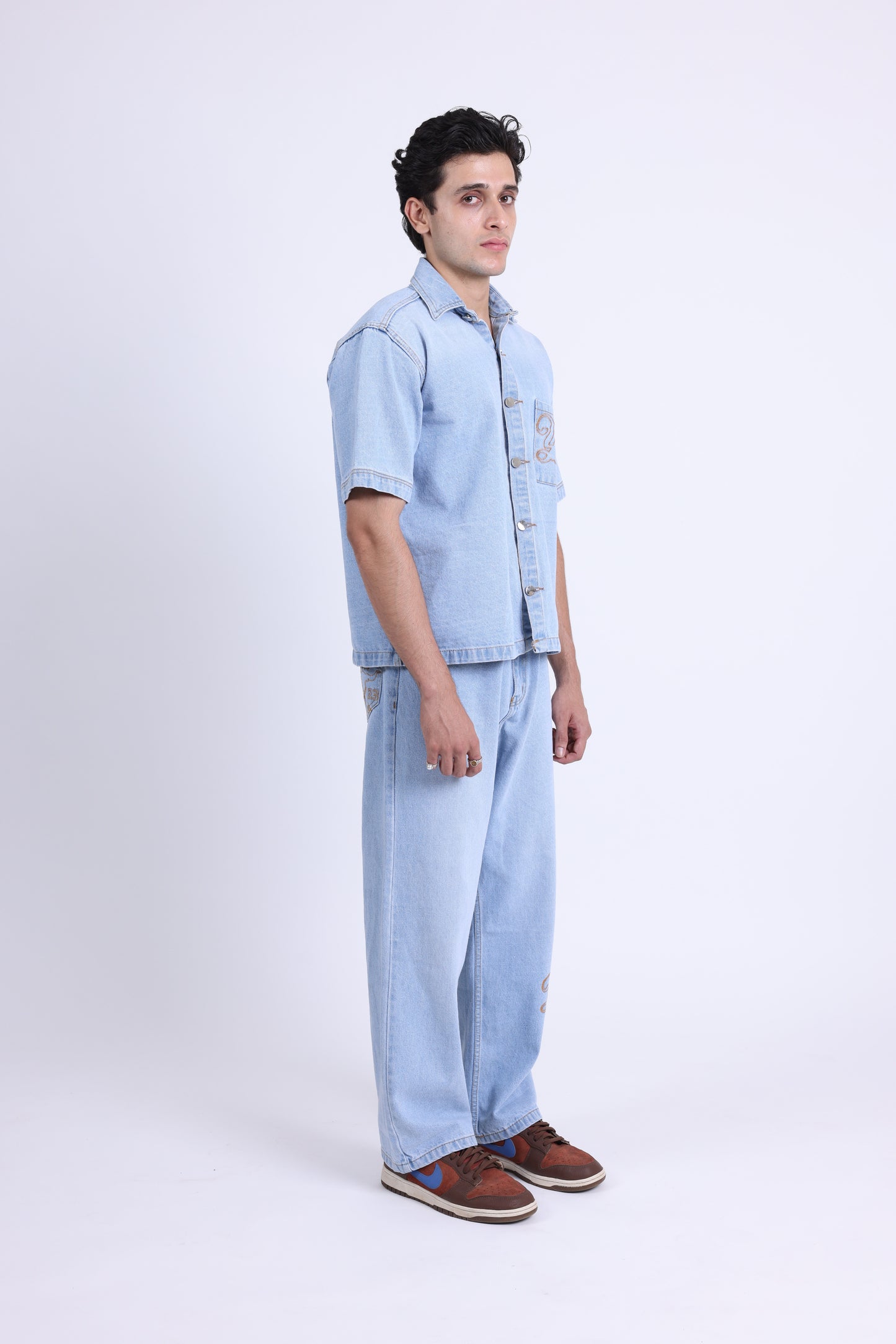 WESTERN BLUE DENIM CO-ORD SET