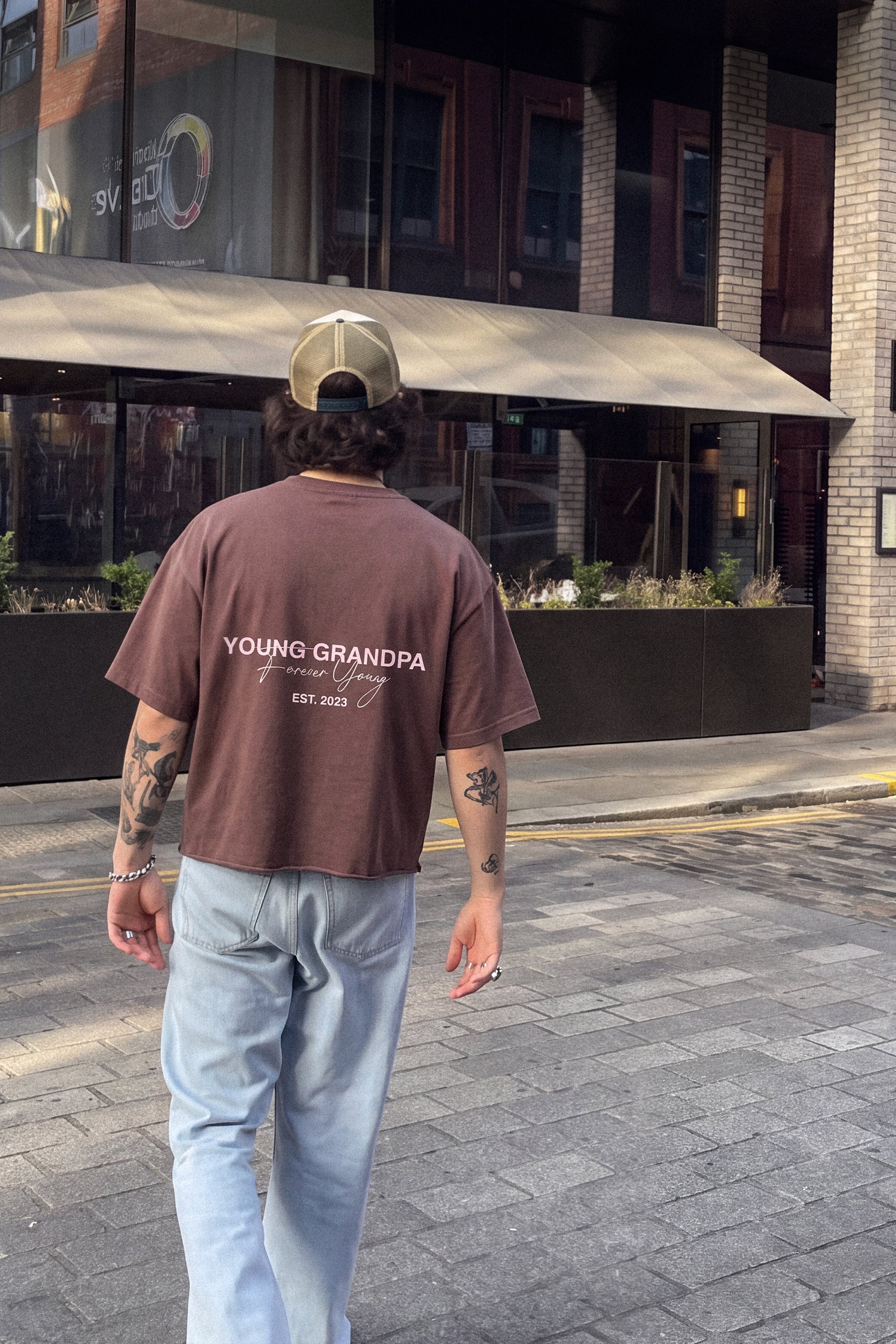 BOURBON WASH BOXY TEE