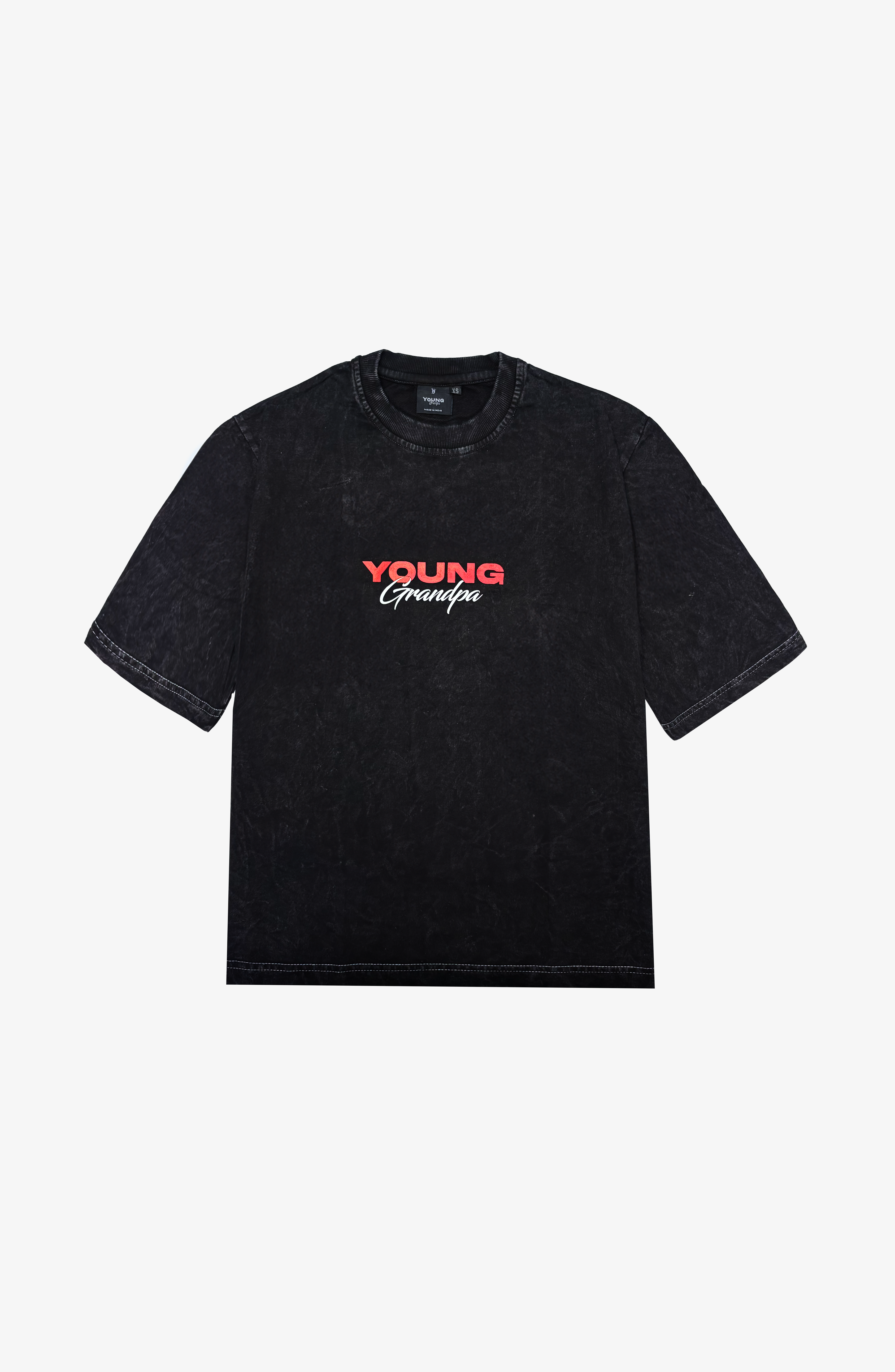 BLACK WASHED T-SHIRT