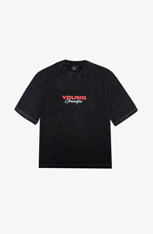 BLACK WASHED T-SHIRT
