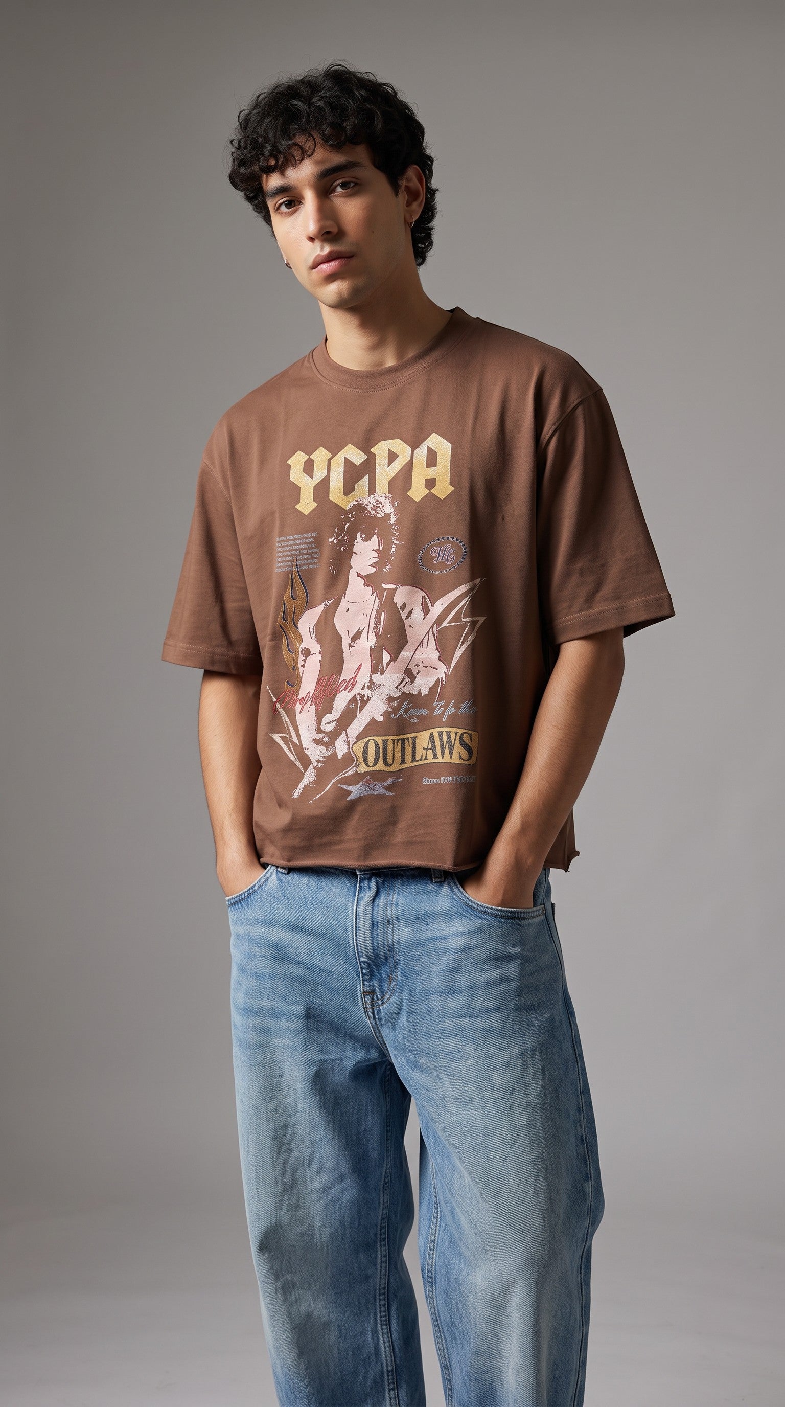 BOURBON WASH BOXY TEE