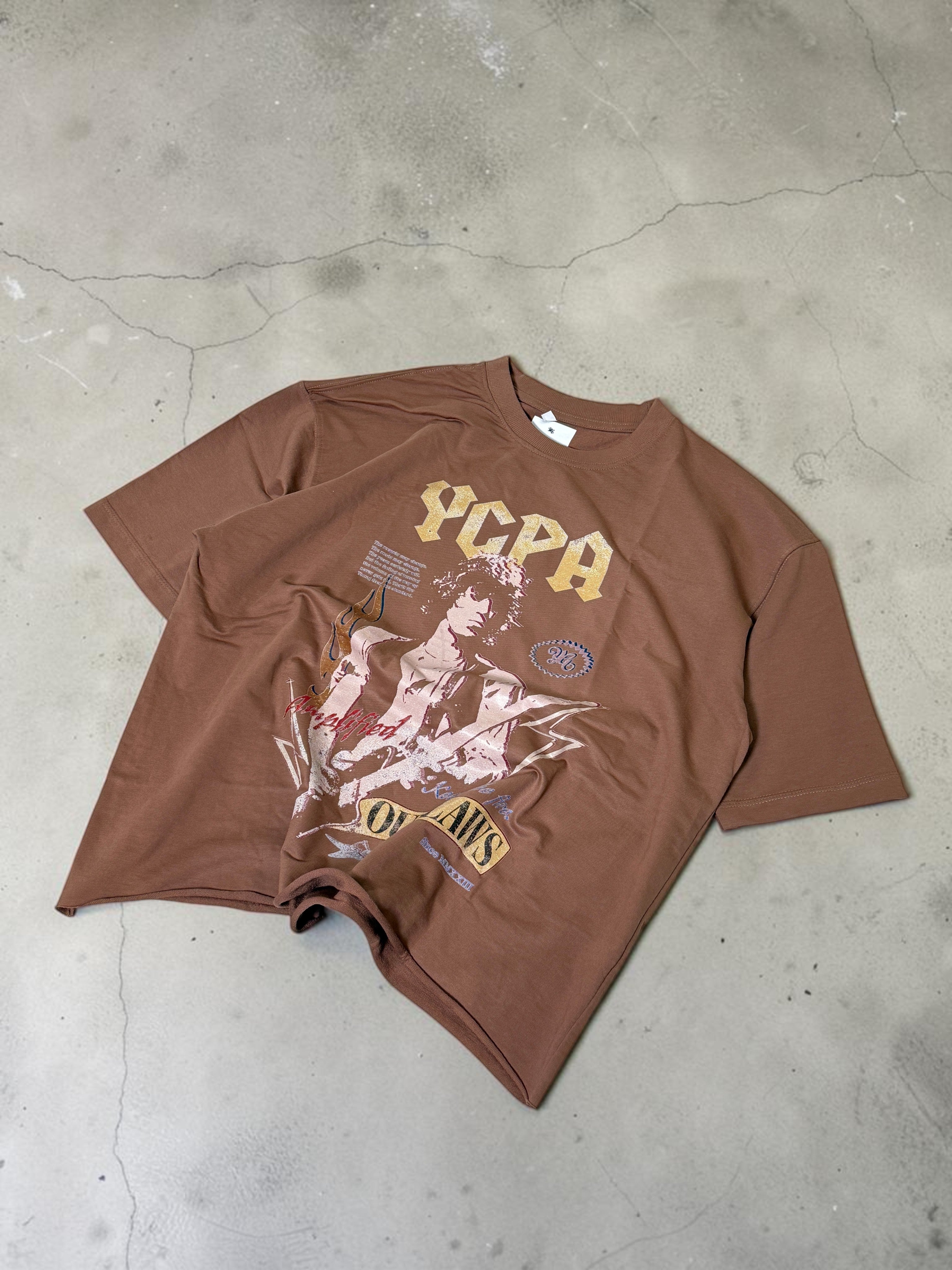 BOURBON WASH BOXY TEE