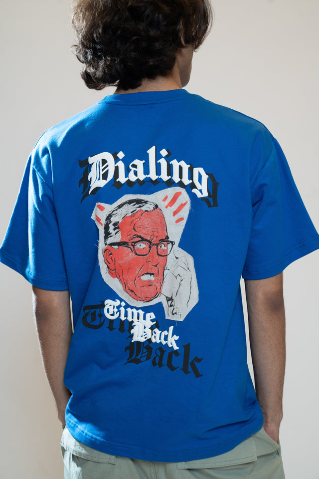 DIALING TIME BACK T-SHIRT - FRAGMENT BLUE