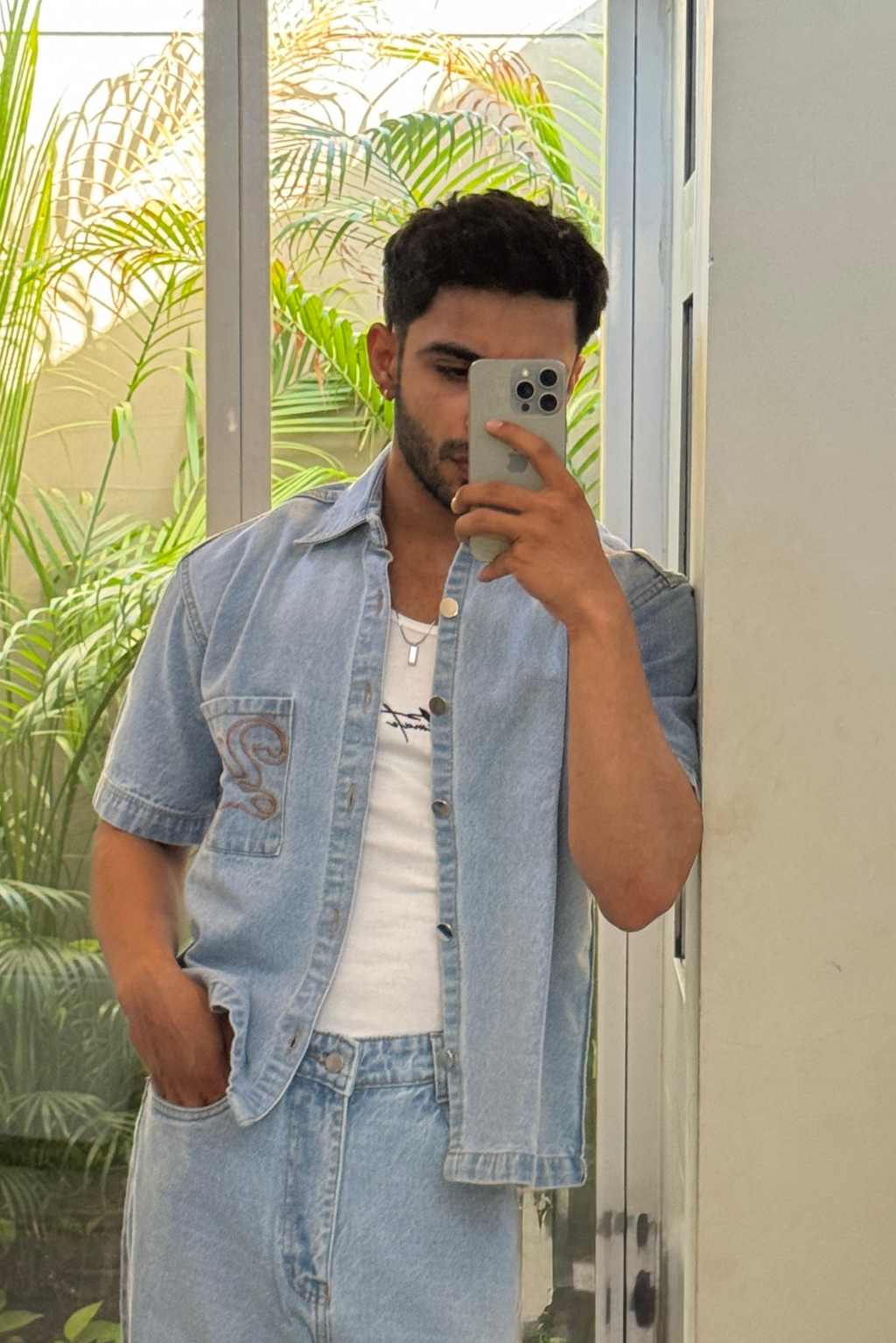 WESTERN BLUE DENIM SHIRT