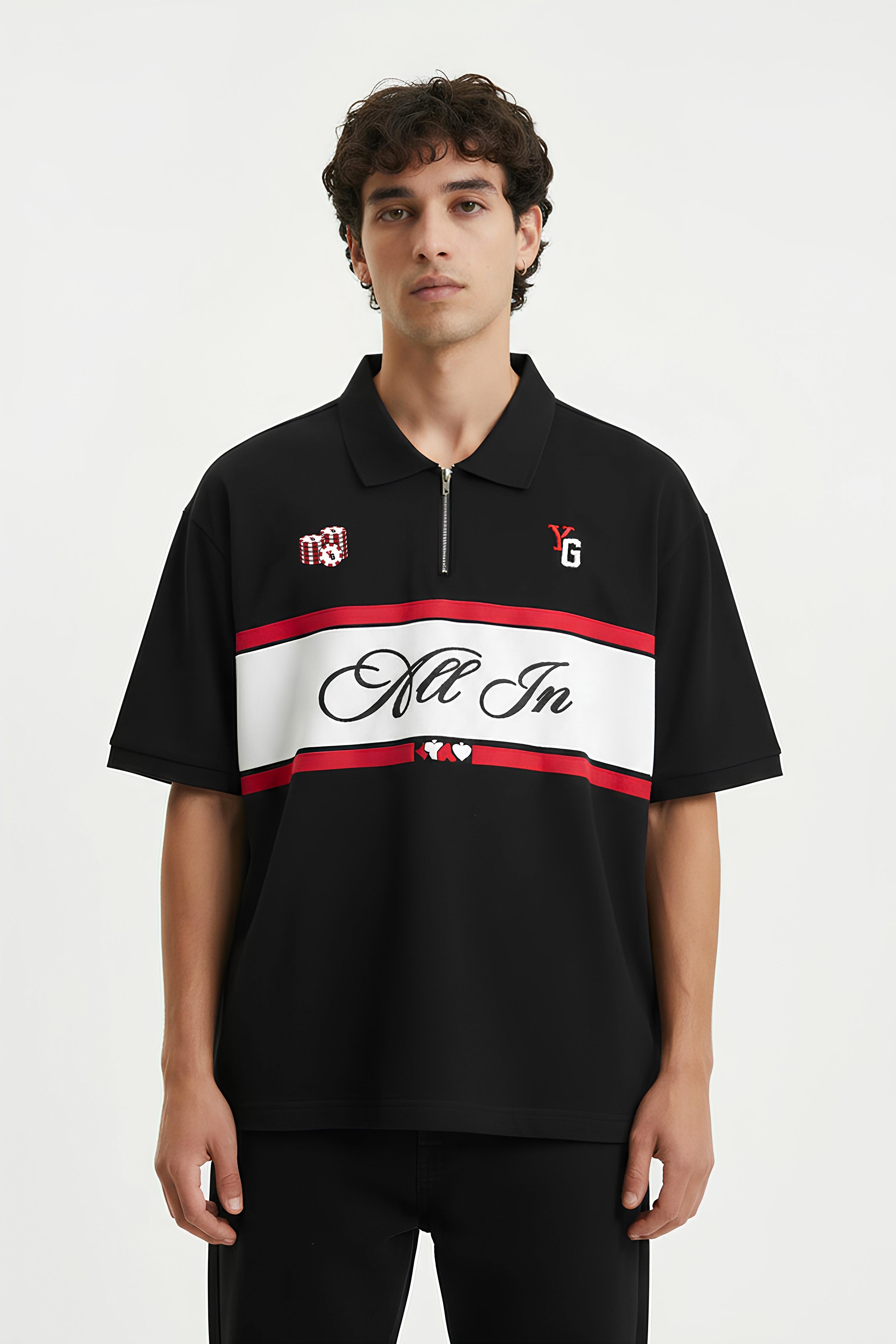 QUARTER ZIP POLO