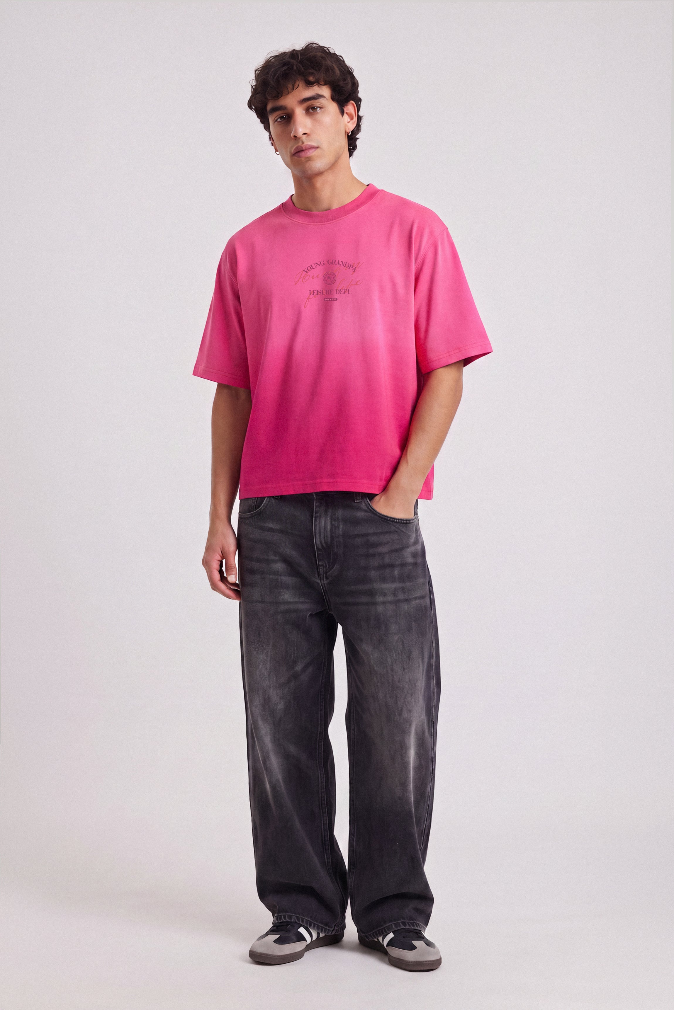 BUBBLEGUM FADE BOXY TEE