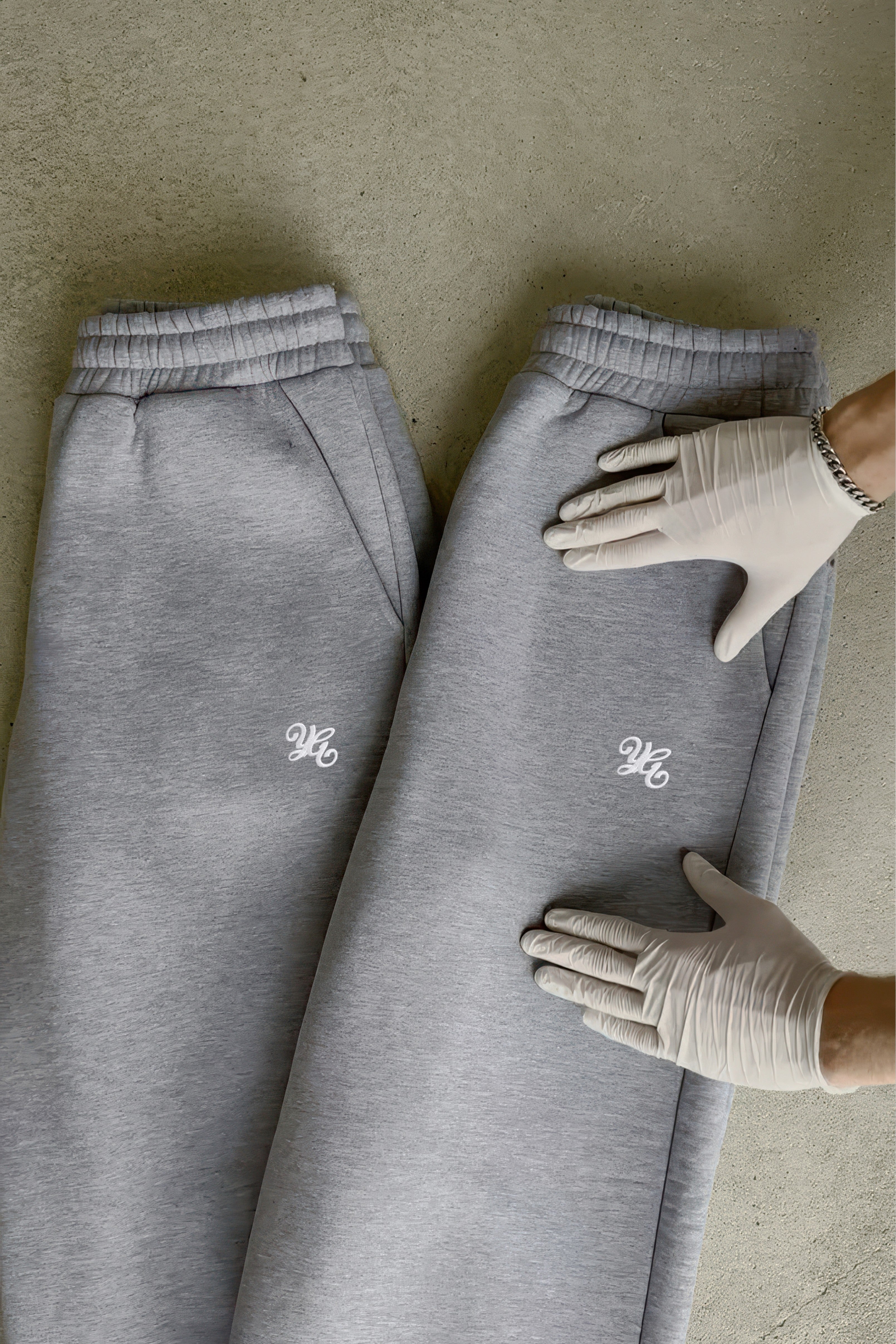FLARED SWEATPANTS - GREY