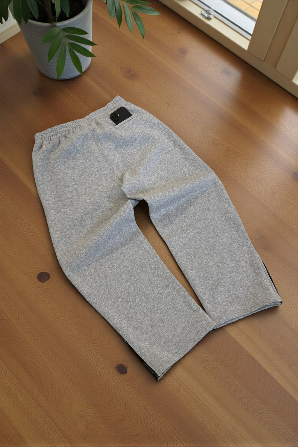 FLARED SWEATPANTS - GREY