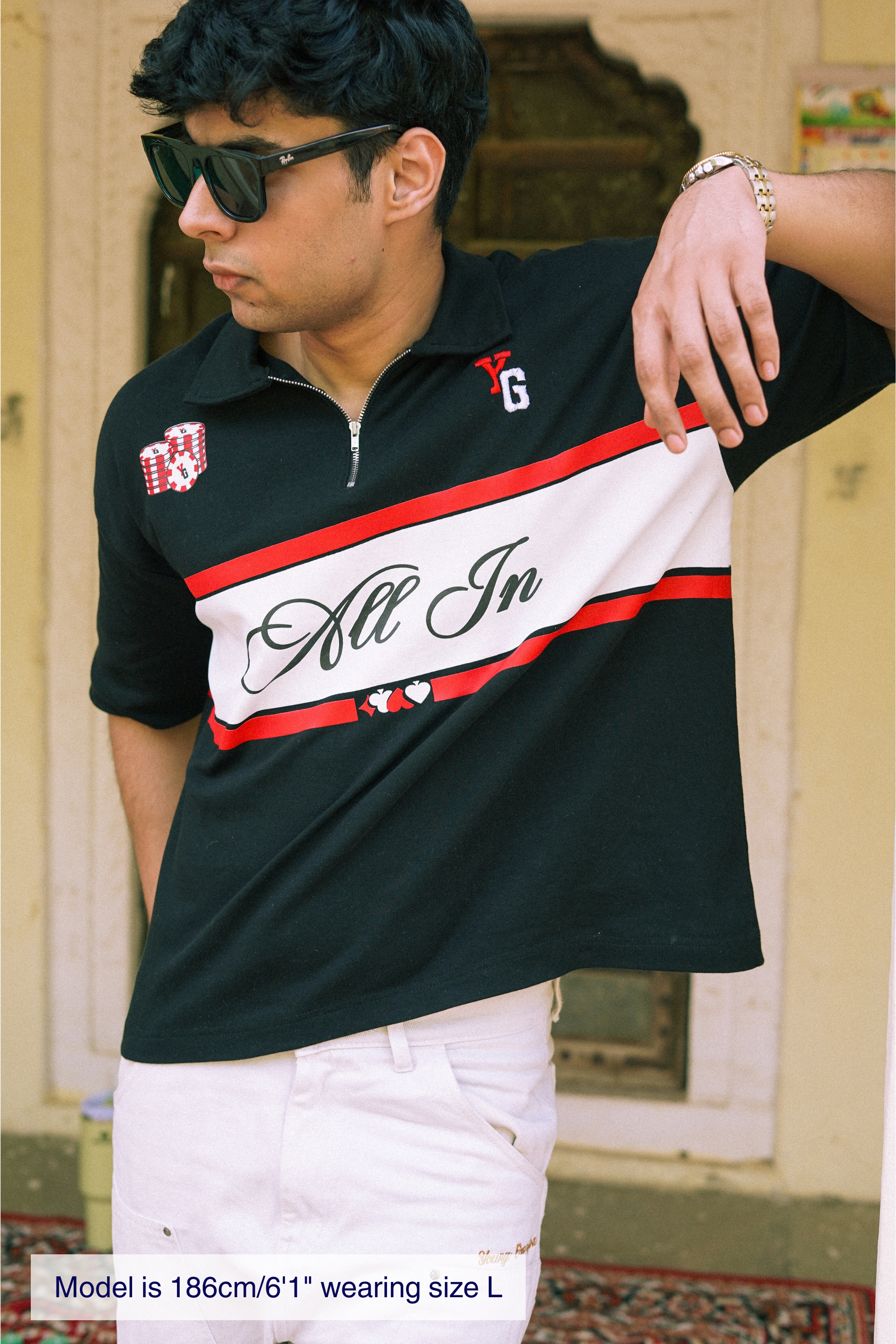 ALL IN QUARTER ZIP POLO