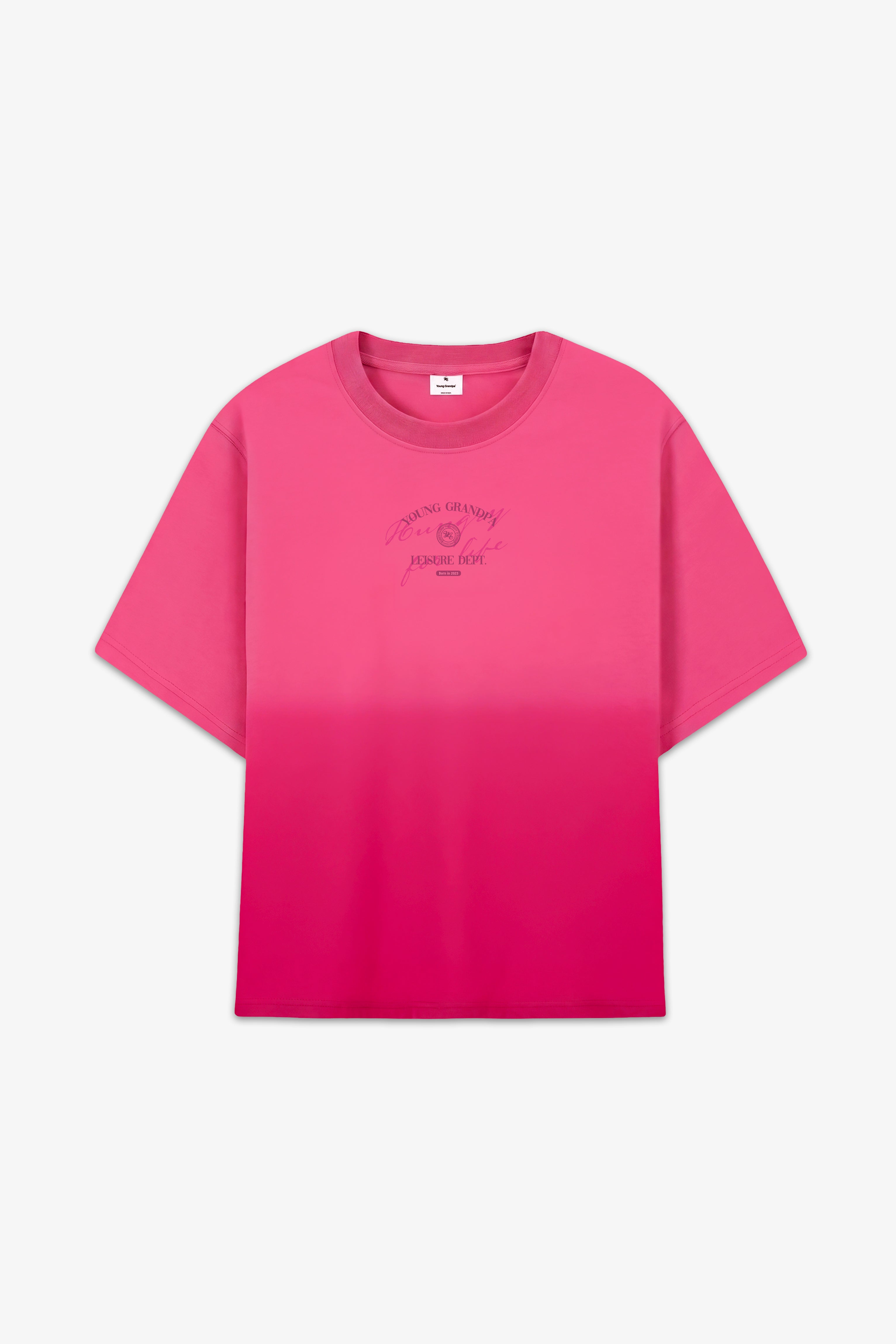BUBBLEGUM FADE BOXY TEE