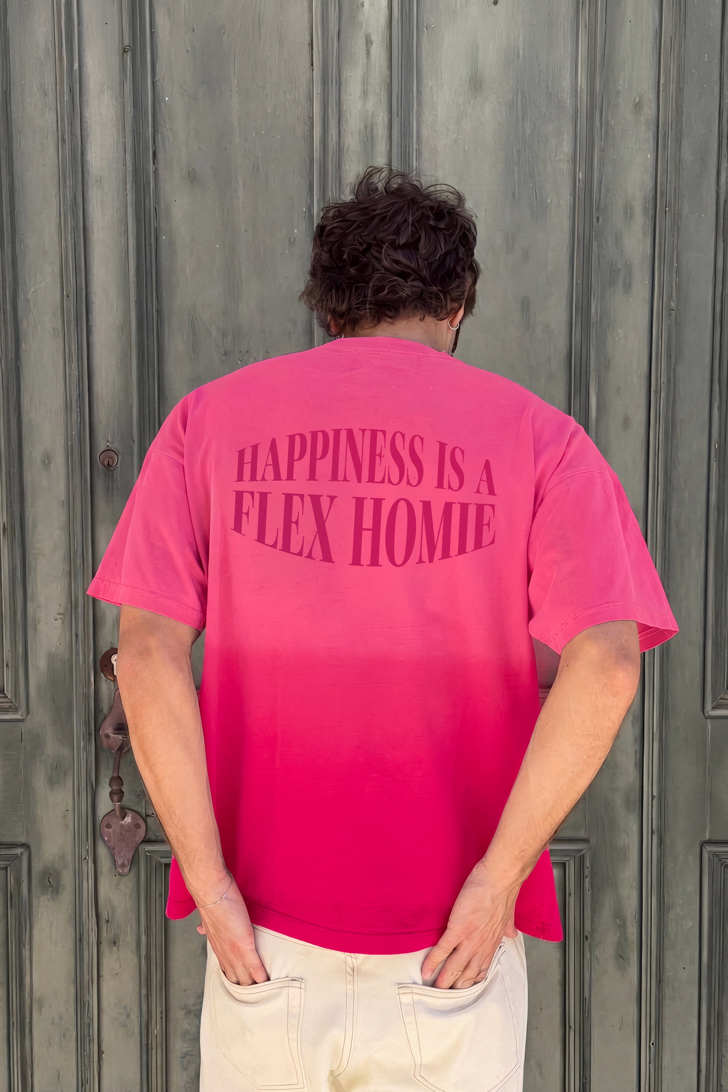 BUBBLEGUM FADE BOXY TEE