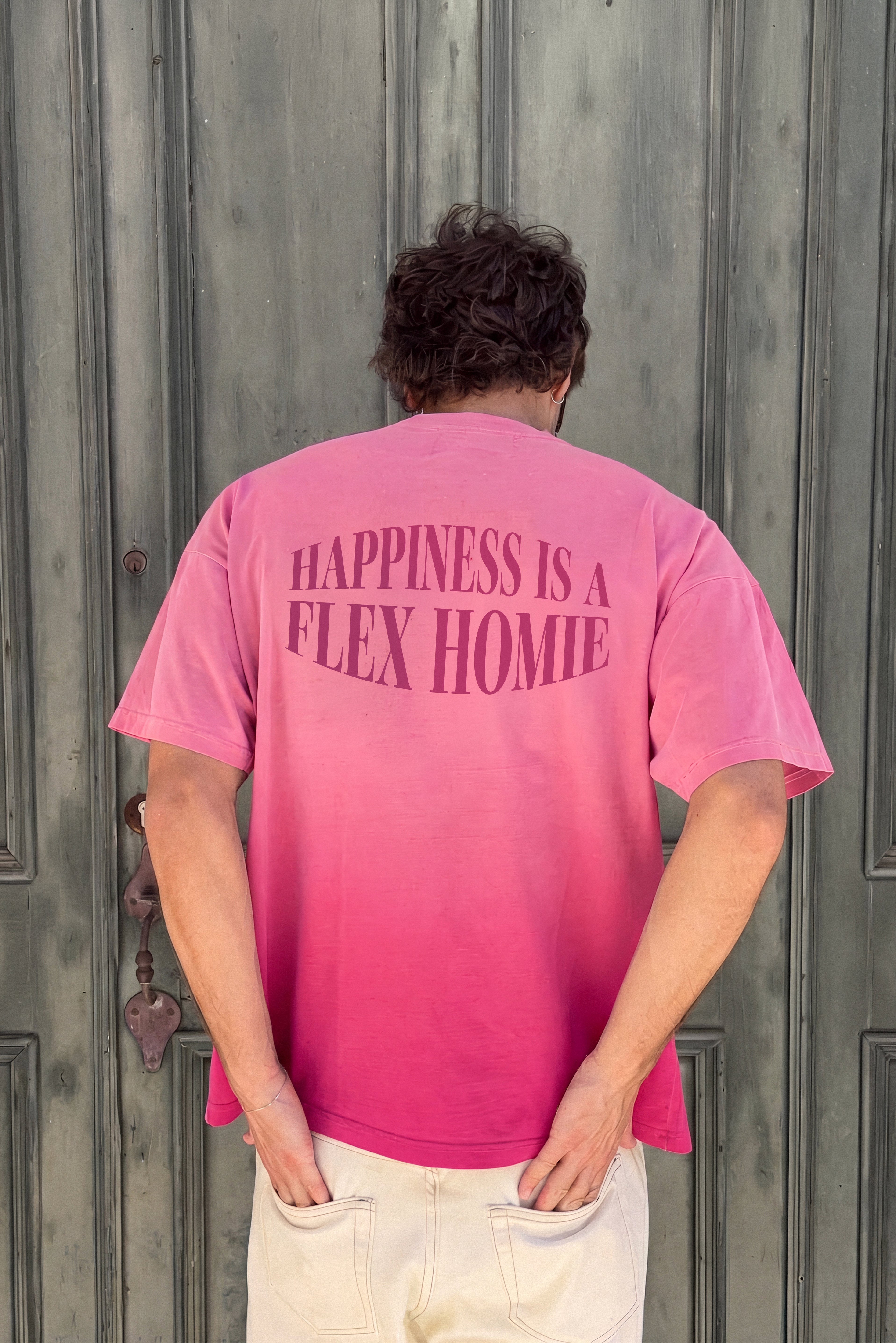 BUBBLEGUM FADE BOXY TEE