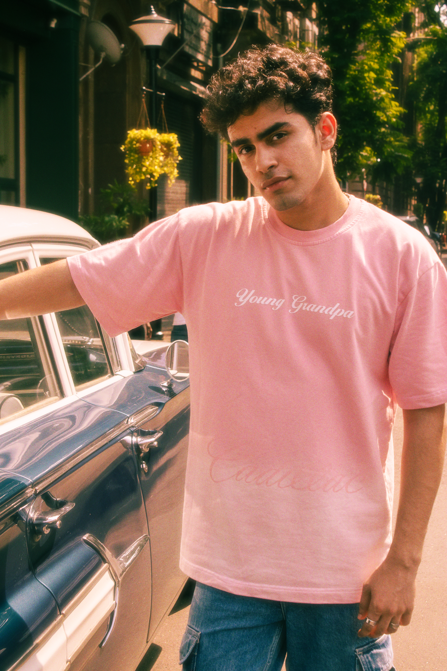 PINK WASHED T-SHIRT