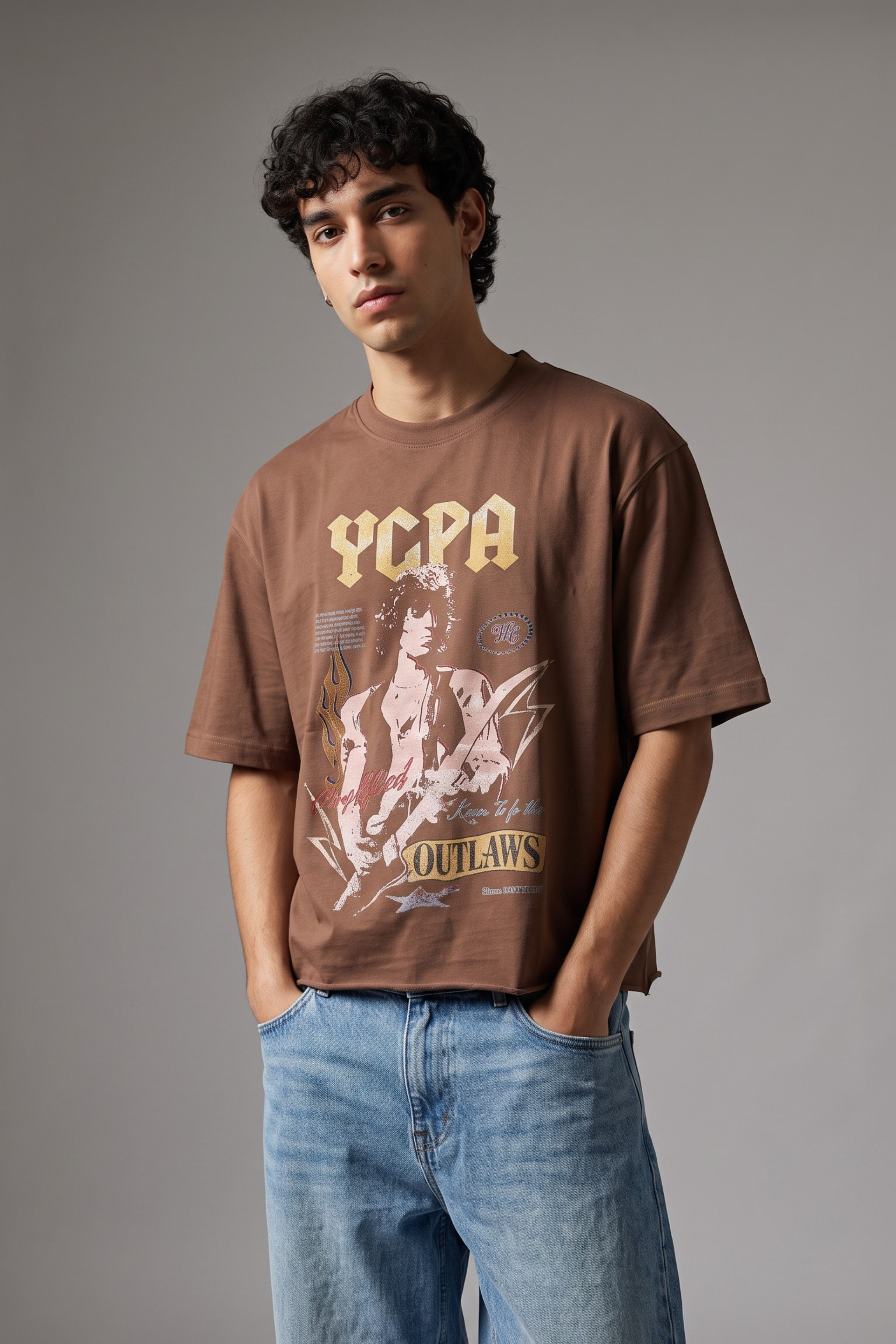BOURBON WASH BOXY TEE