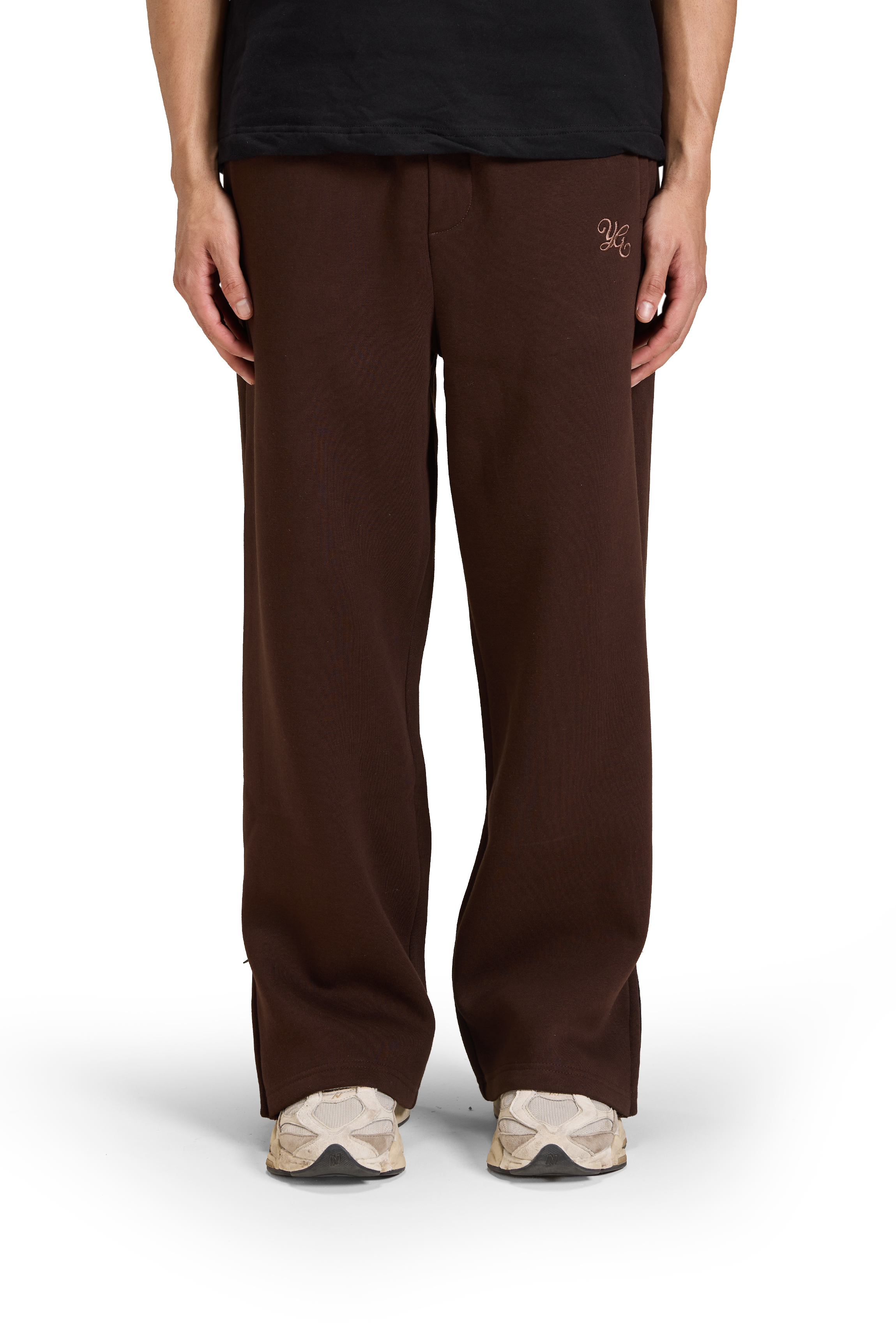 FLARED SWEATPANTS - MOCHA