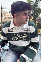 ATHLETIC STRIPED SWEATSHIRT