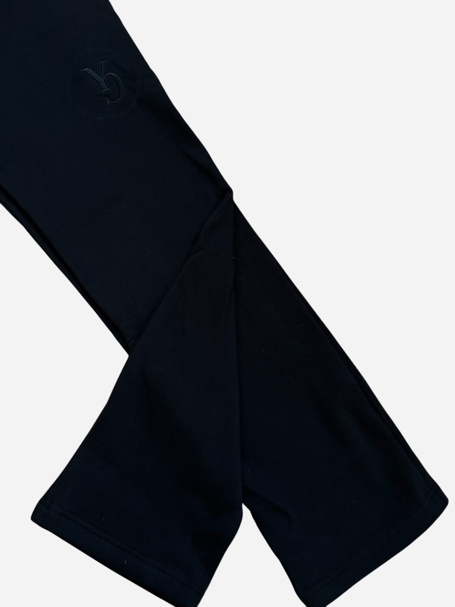 WIDE SWEAT PANTS - BLACK