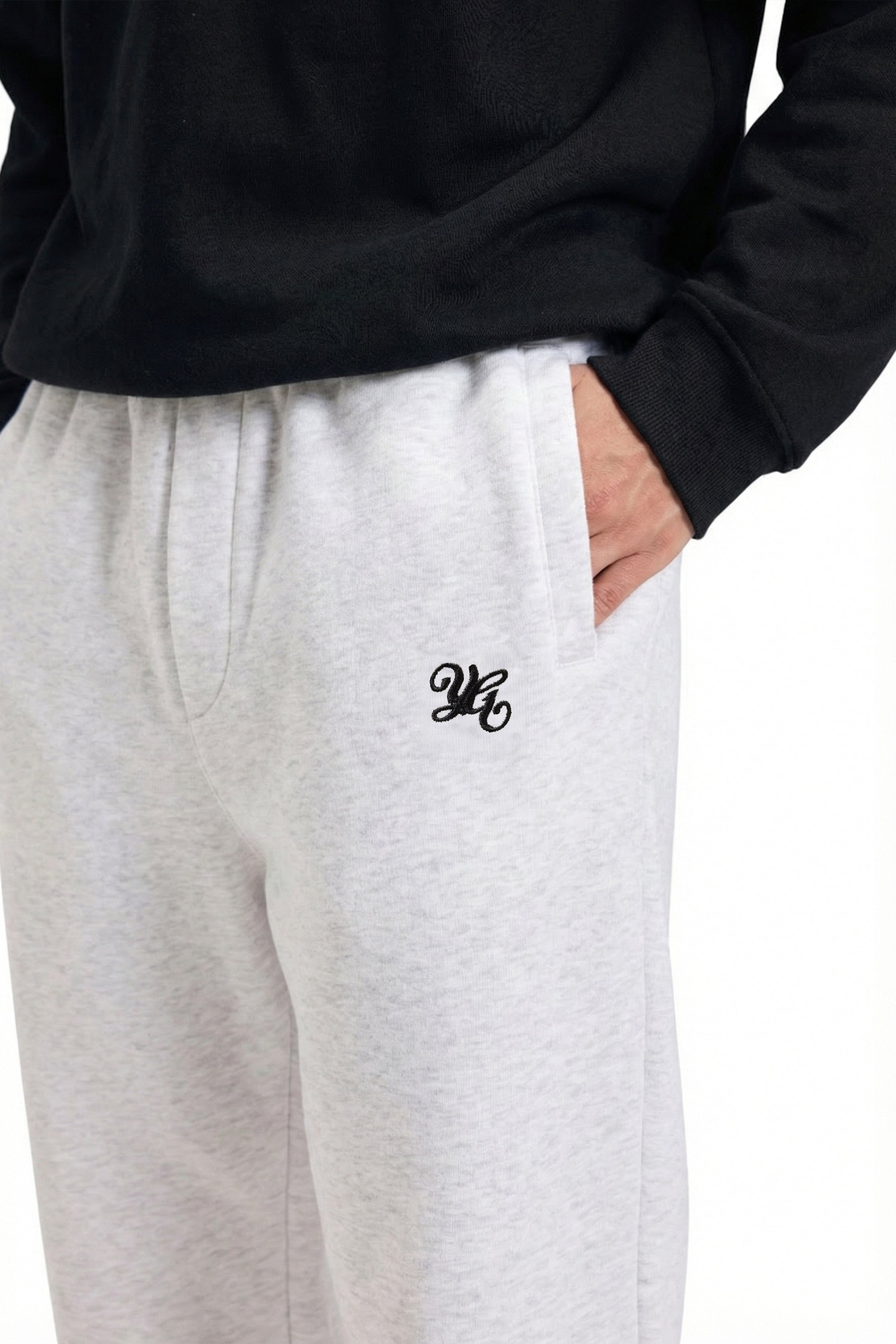 FLARED SWEATPANTS - WHITE