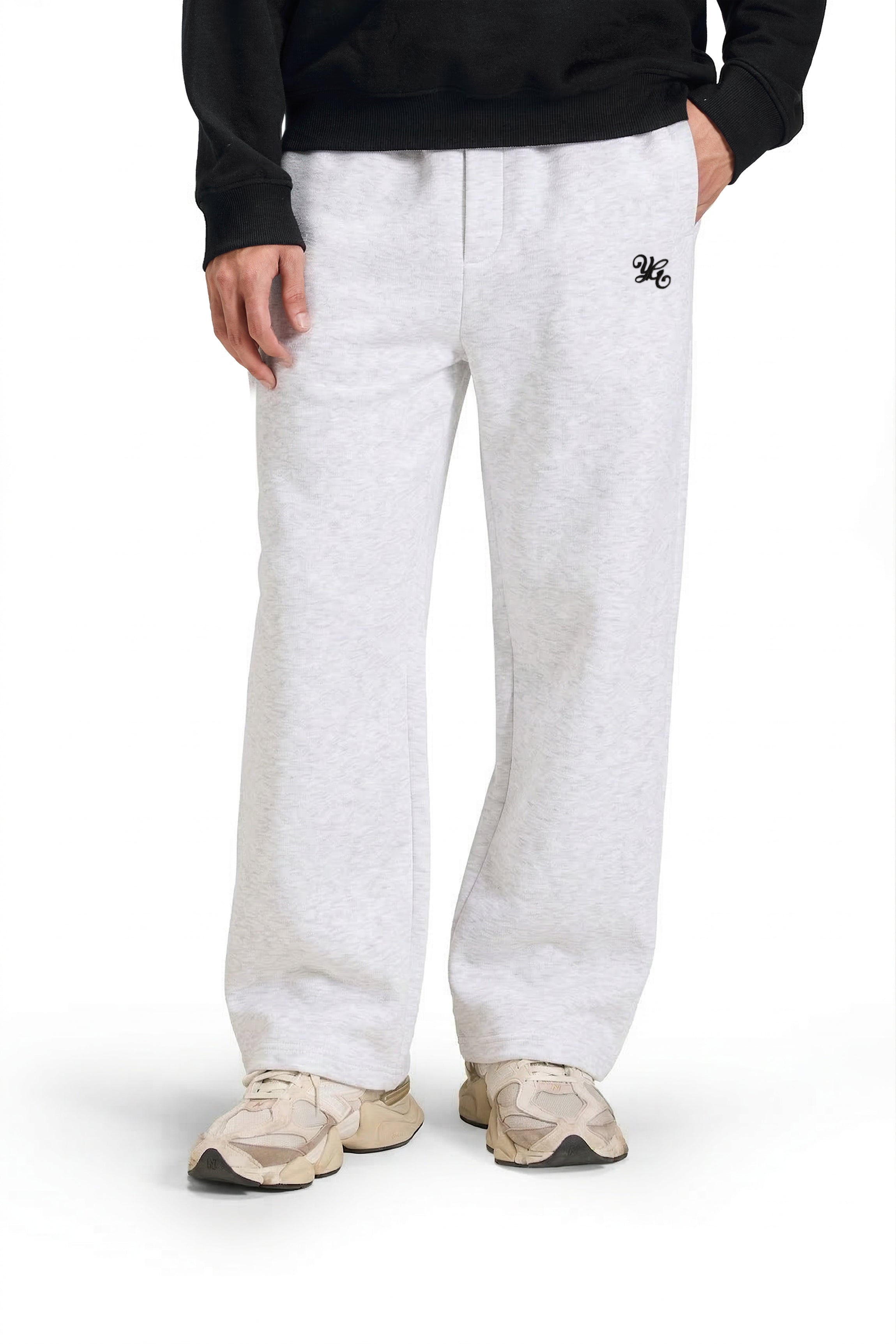 FLARED SWEATPANTS - WHITE