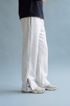 FLARED SWEATPANTS - WHITE