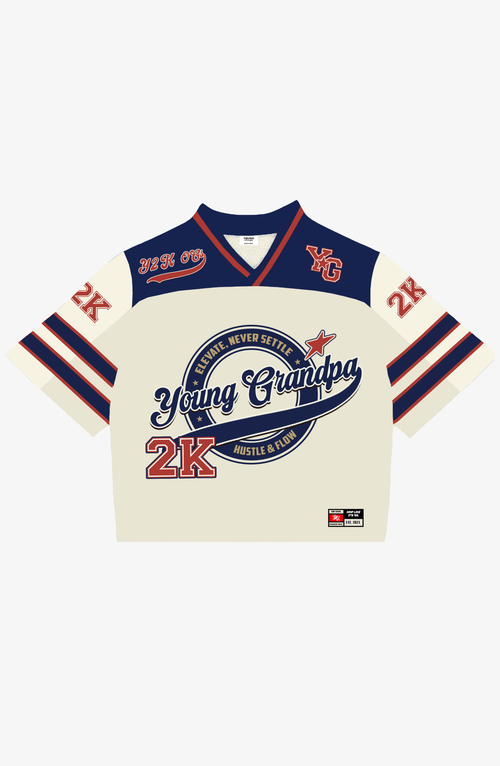 Y2K Hustle Rugby Jersey | Young Grandpa Streetwear India