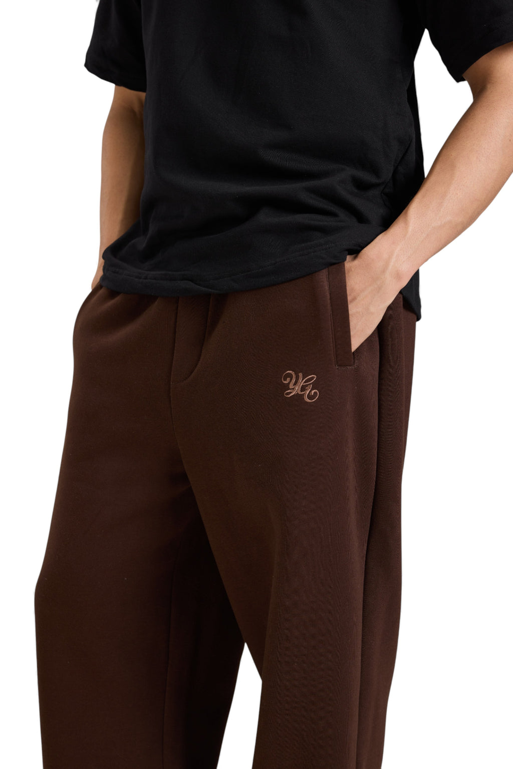 FLARED SWEATPANTS - MOCHA