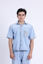 WESTERN BLUE DENIM SHIRT