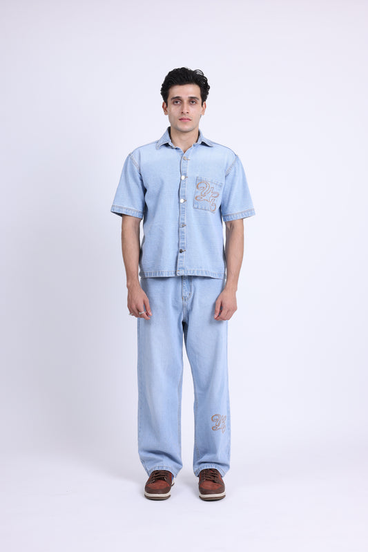 WESTERN BLUE CO-ORD SET