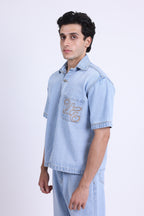 WESTERN BLUE DENIM SHIRT