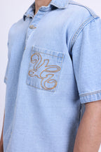 WESTERN BLUE DENIM SHIRT