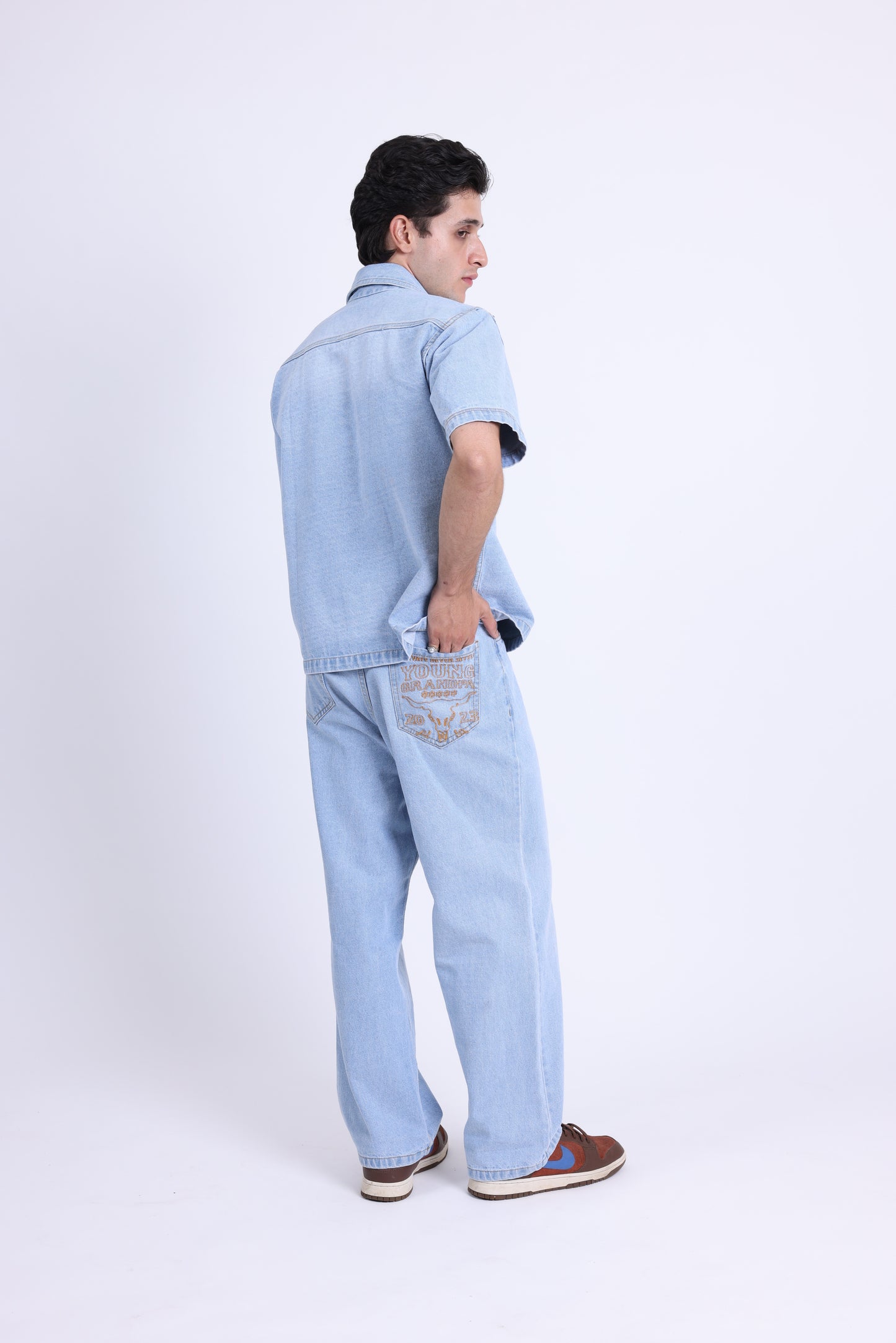WESTERN BLUE DENIM CO-ORD SET