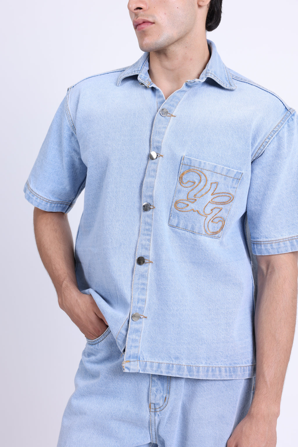 WESTERN BLUE DENIM SHIRT