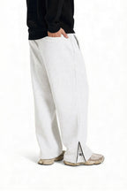 FLARED SWEATPANTS - WHITE