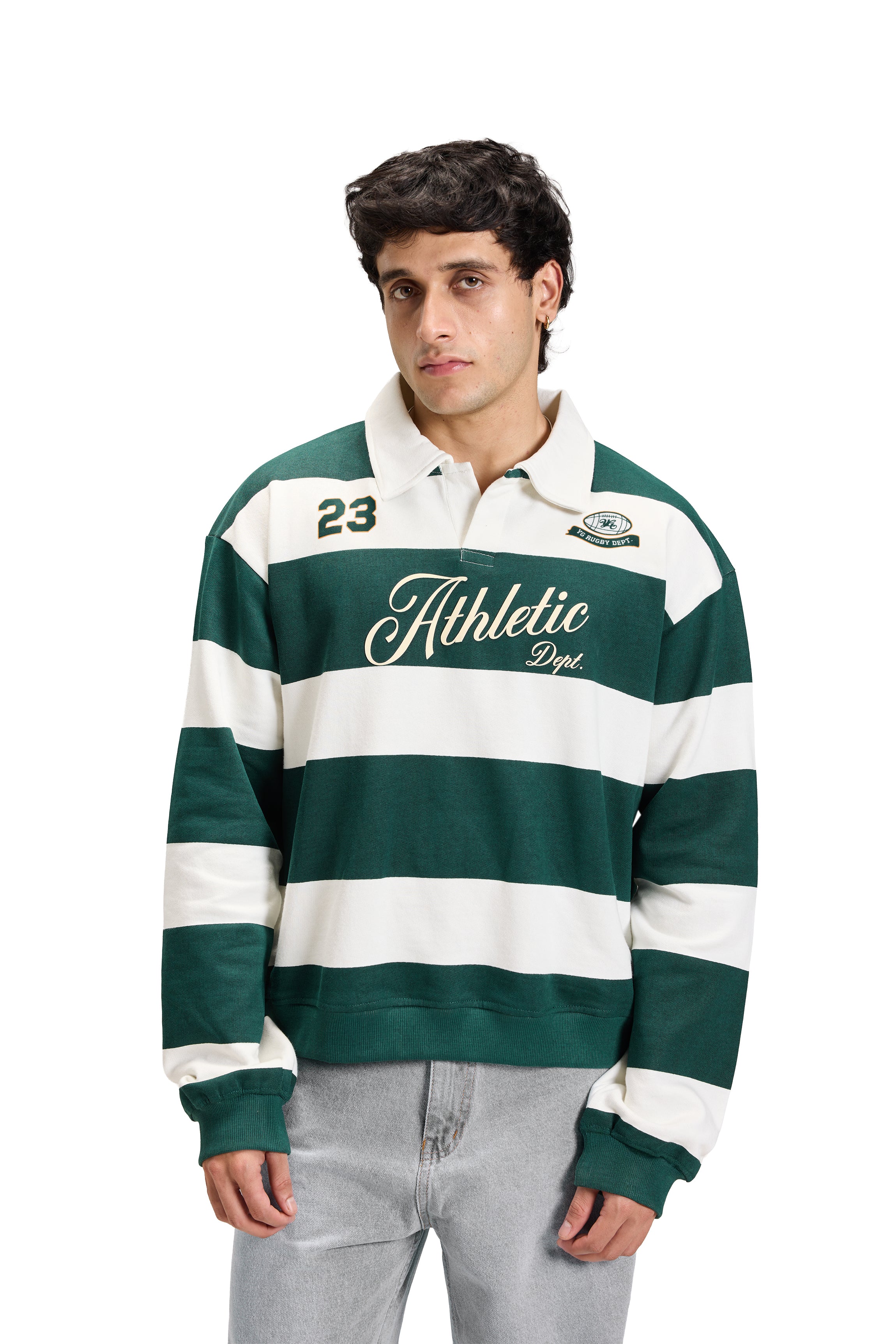 ATHLETIC STRIPED SWEATSHIRT