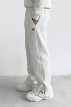 FLARED SWEATPANTS - WHITE